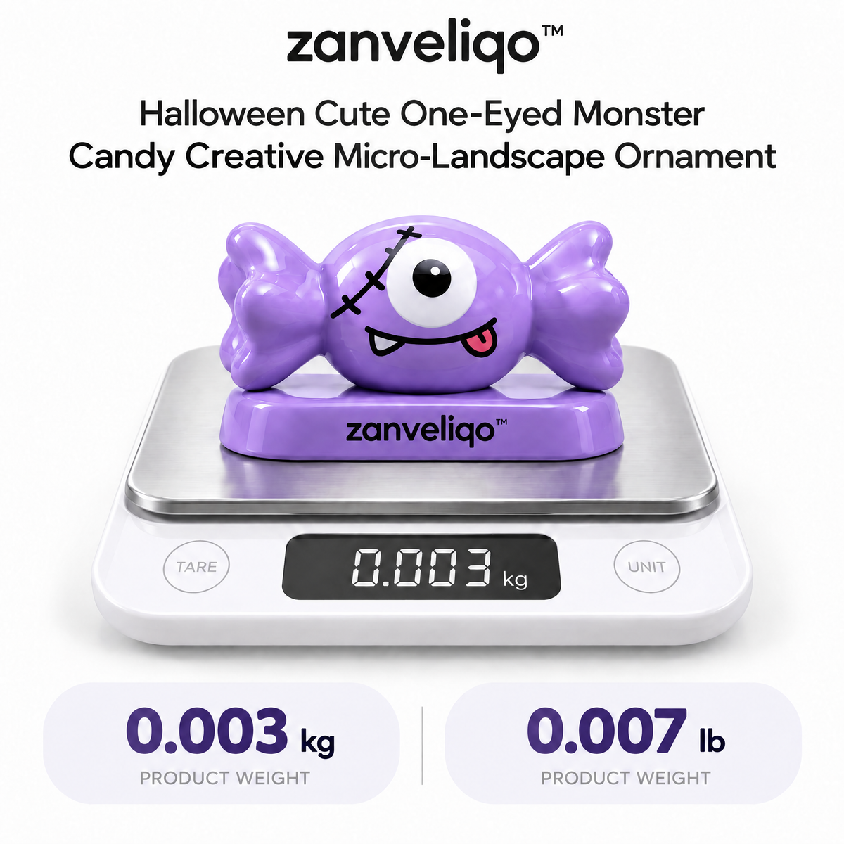 zanveliqo™ Halloween Cute One-Eyed Monster Candy Creative Micro-Landscape Ornament