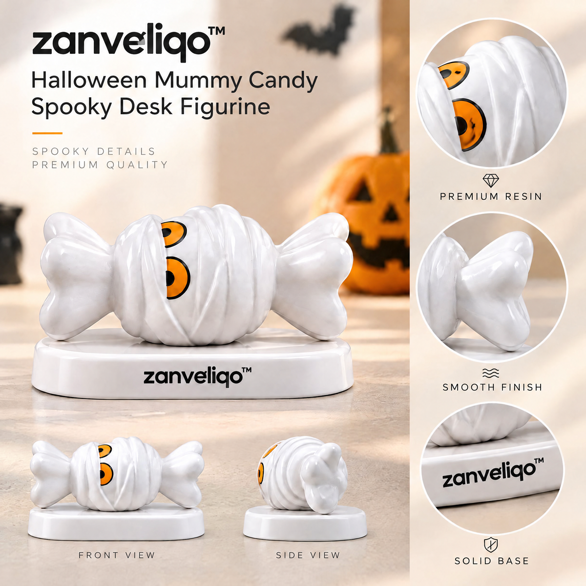 zanveliqo™ Halloween Mummy Candy Spooky Desk Figurine