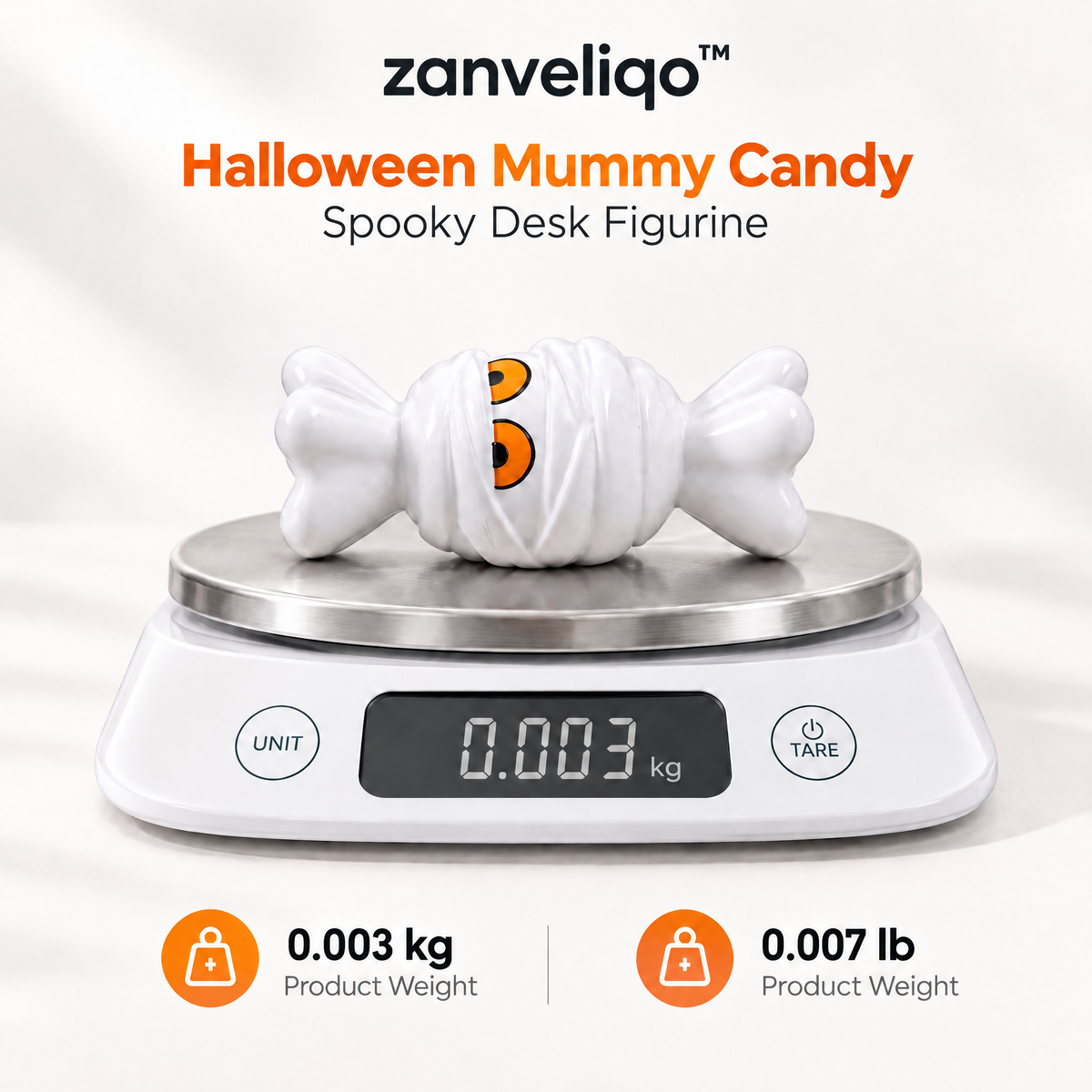zanveliqo™ Halloween Mummy Candy Spooky Desk Figurine